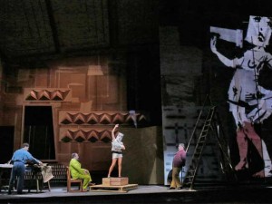 Setting of Lulu at the Metropolitan Opera, New York.