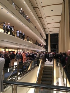Outside David Geffen Hall after the concert.