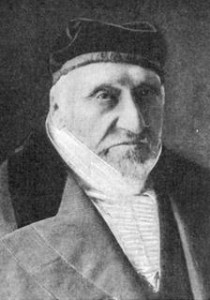 A rather grim-looking Sir Moses Montefiore at the age of 100.